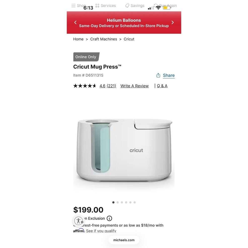 Cricut mug press